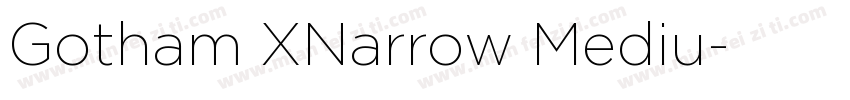 Gotham XNarrow Mediu字体转换